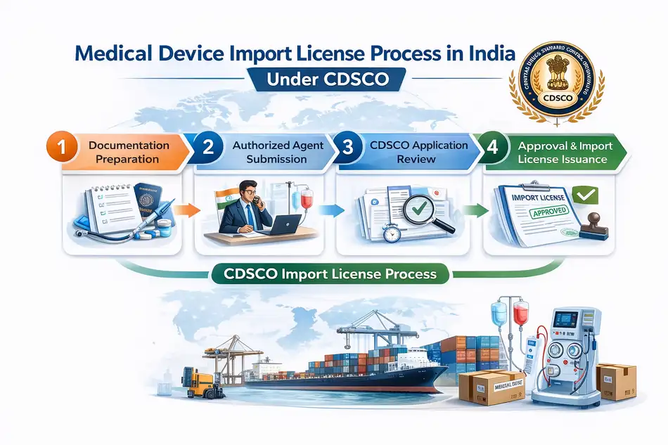Medical device import license process in India under CDSCO