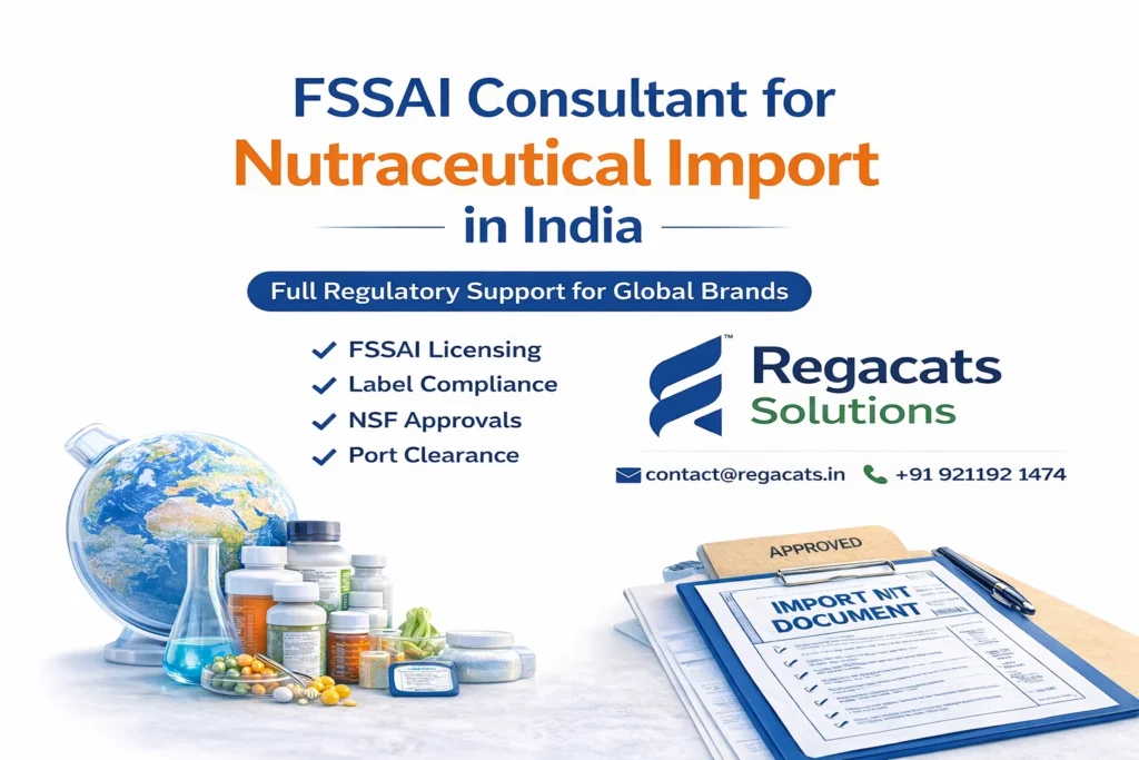 FSSAI Nutraceutical Import Consultant in India – Regacats Solutions