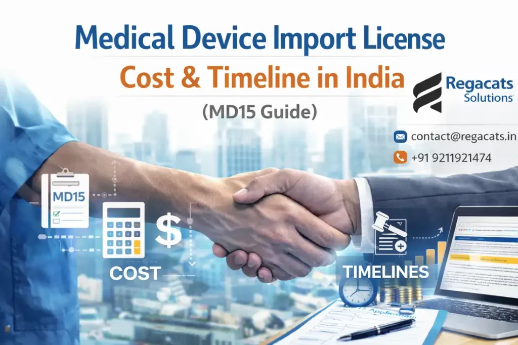 Medical device import license cost and timeline in India under CDSCO MD15 process