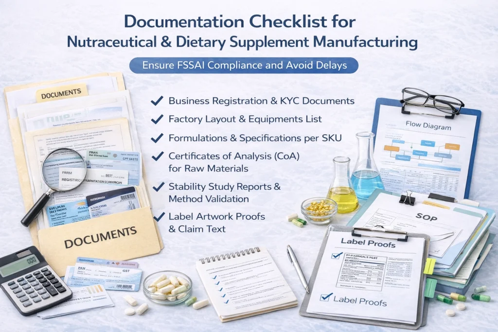 Documentation Checklist for Nutraceutical & Dietary Supplement Manufacturing