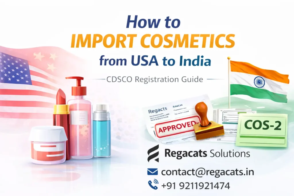 Import cosmetics from USA to India – CDSCO cosmetic registration guide by Regacats Solutions