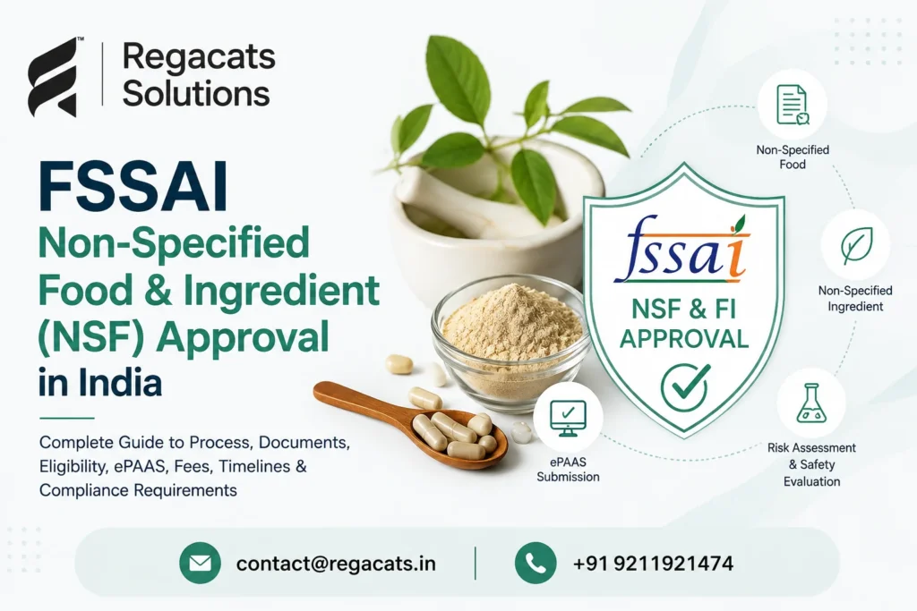 FSSAI Non-Specified Food and Ingredient NSF approval in India